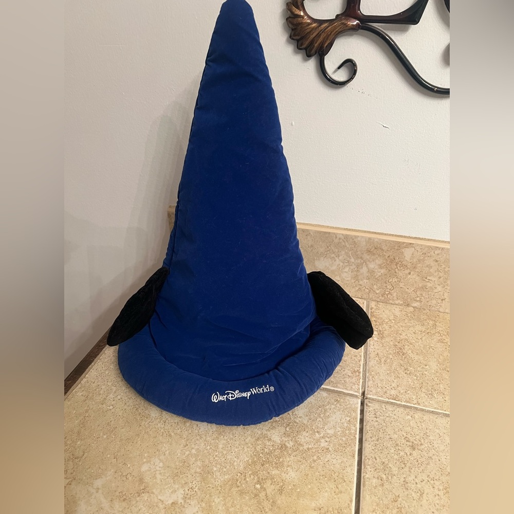 Kids' Blue Wizard Hat with Stars and Moon - Picture 2 of 3